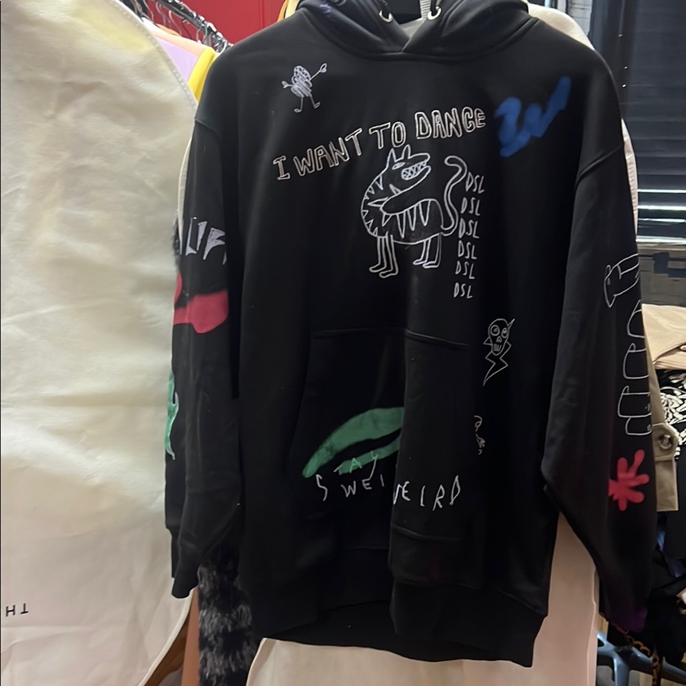 Diesel Black Urban Graffiti Sweatshirt